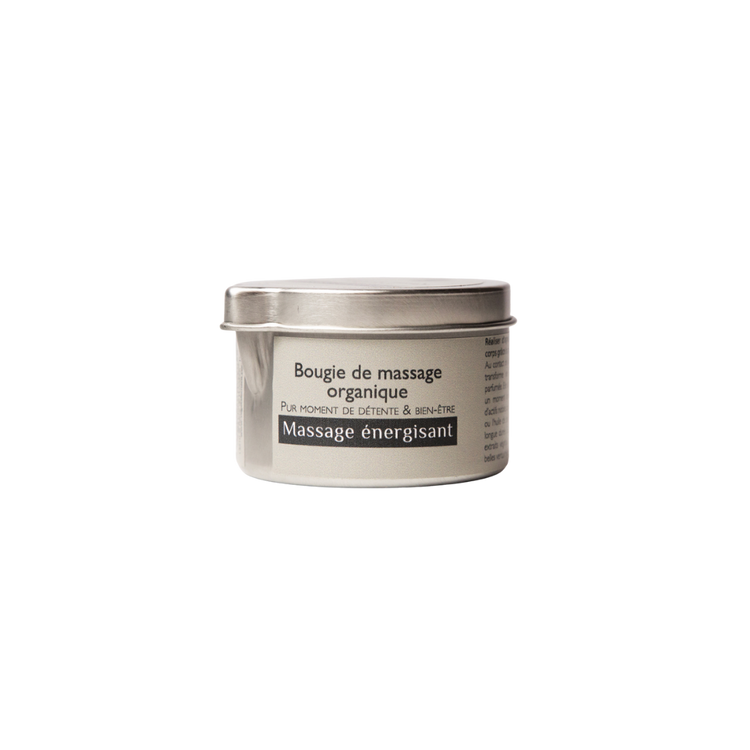 Energising organic massage candle